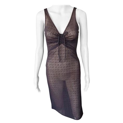 vintage fendi sheer dress|Fendi pre owned.